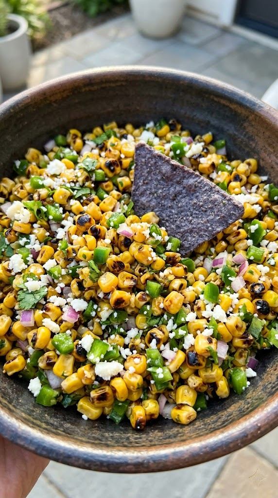 Charred Corn and Jalapeño Salsa