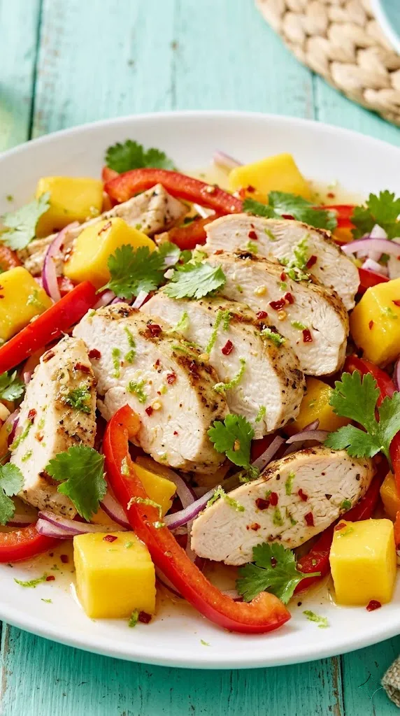 Chili-Lime Mango Chicken Salad