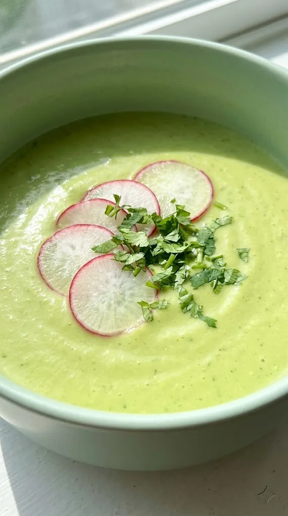 Chilled Creamy Avocado and Lime