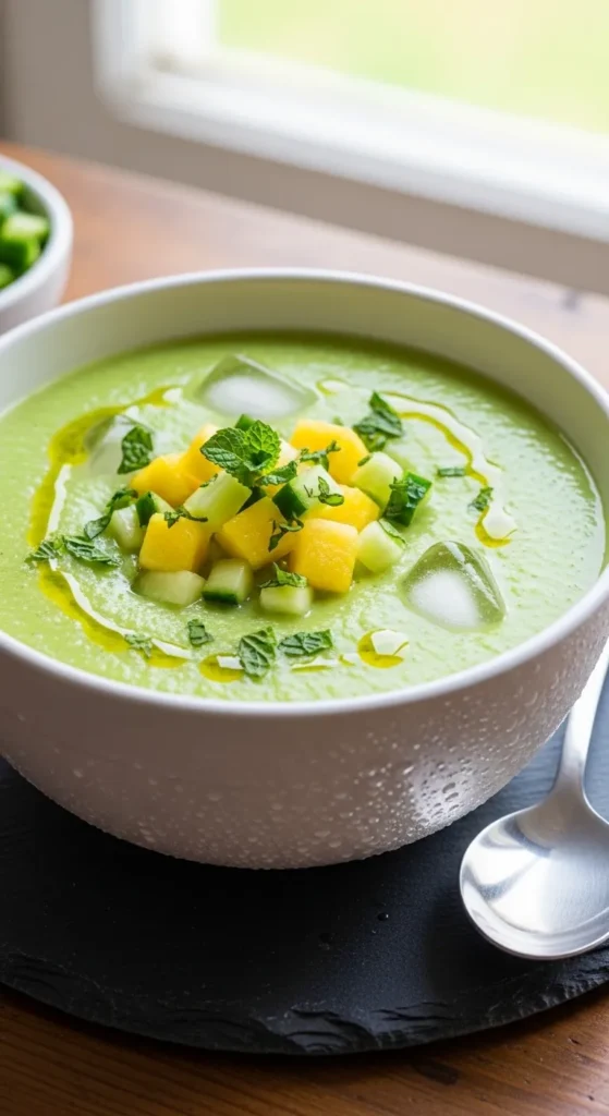 Chilled Pineapple & Cucumber Gazpacho