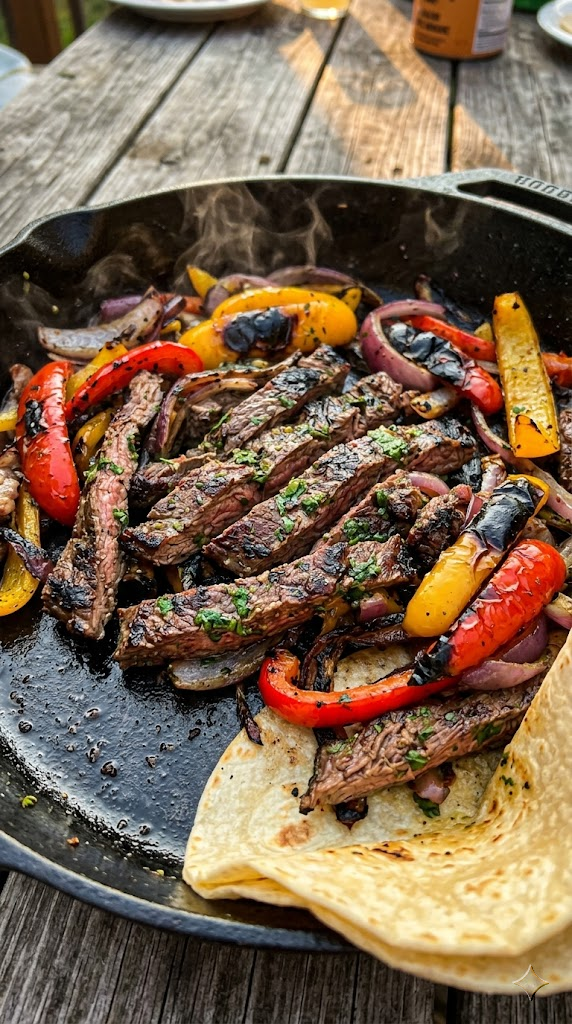 Cilantro-Lime Steak Fajitas