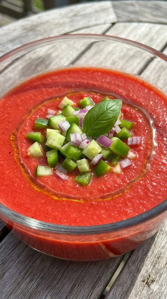 Classic Red Gazpacho (The No-Cook Blender Wonder)