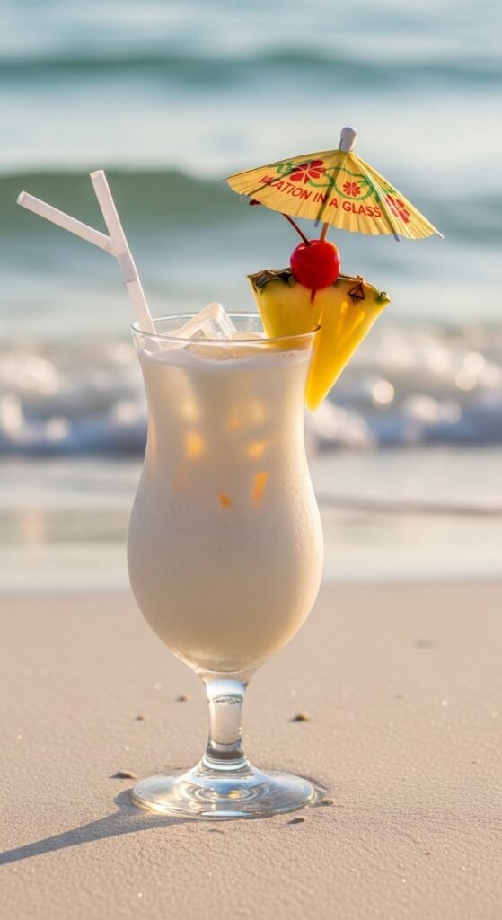 Coconut Cream Vacation in a Glass