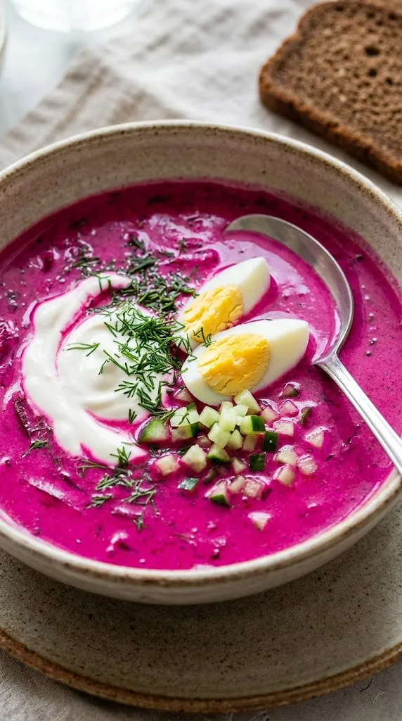 Cold Beet Borscht (Summer Style)
