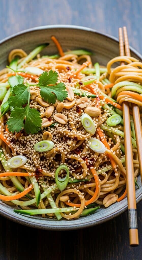 Cold Sesame Peanut Noodles