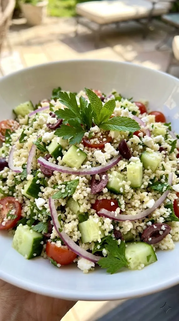 Cool Mediterranean Couscous Salad