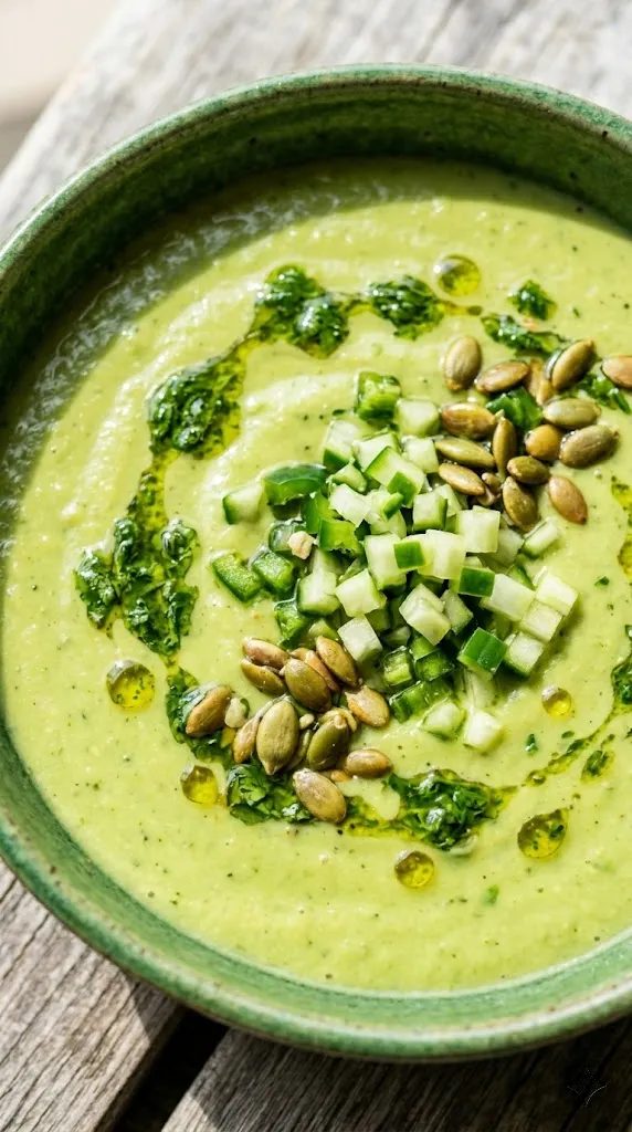 Creamy Avocado-Jalapeño Gazpacho