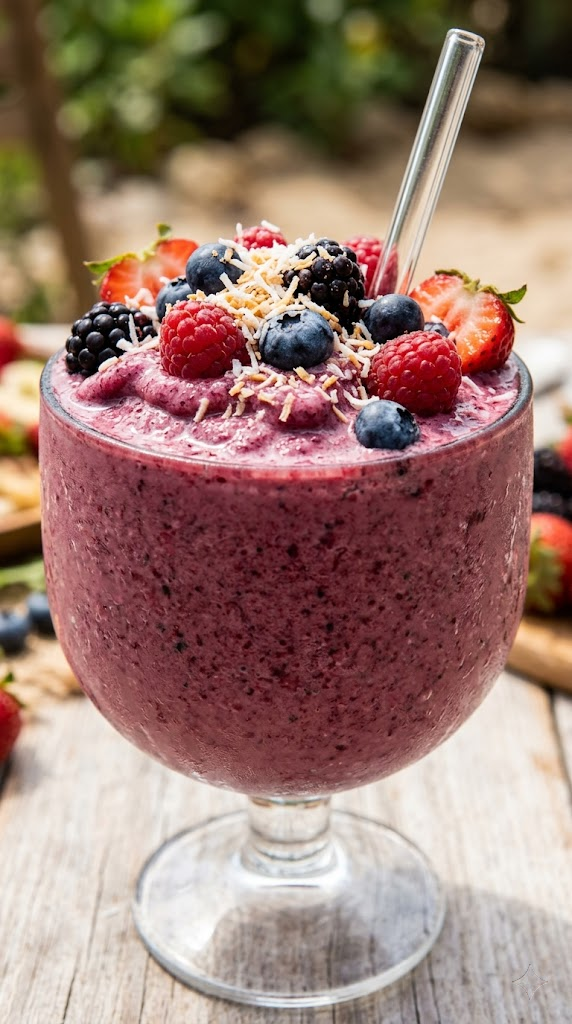 Creamy Berry-Coconut Dream Slush