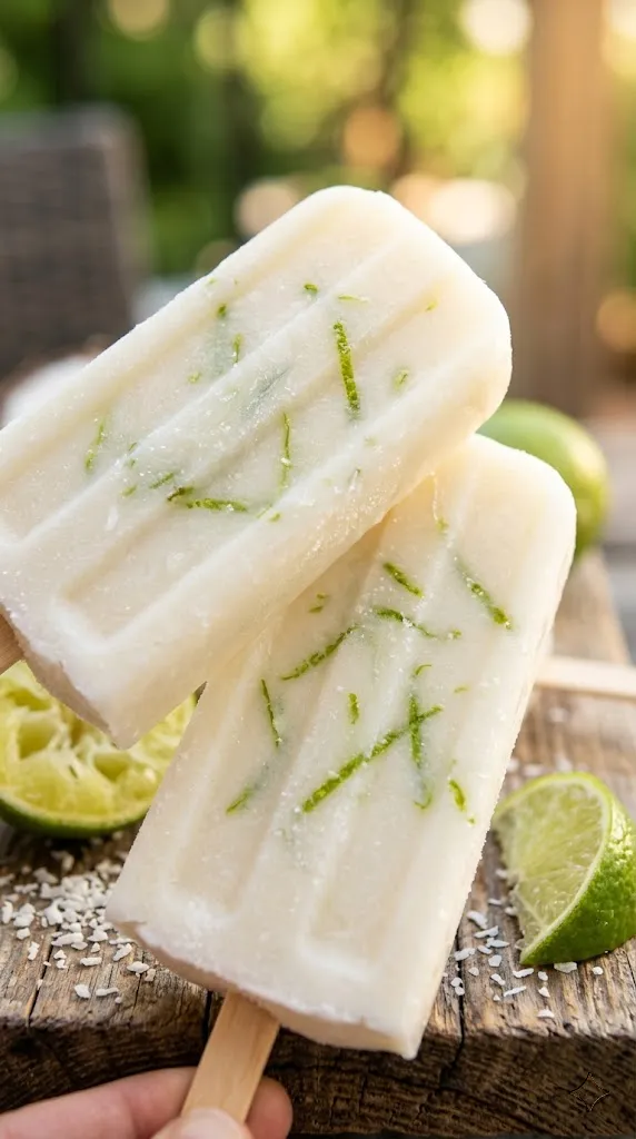 Creamy Coconut Lime (The 'Mocktail' Pop)