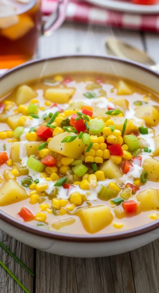 Creamy Corn & Potato Summer Chowder