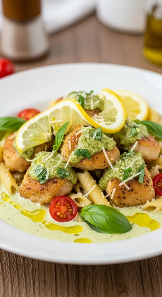 Creamy Lemon Pesto Chicken