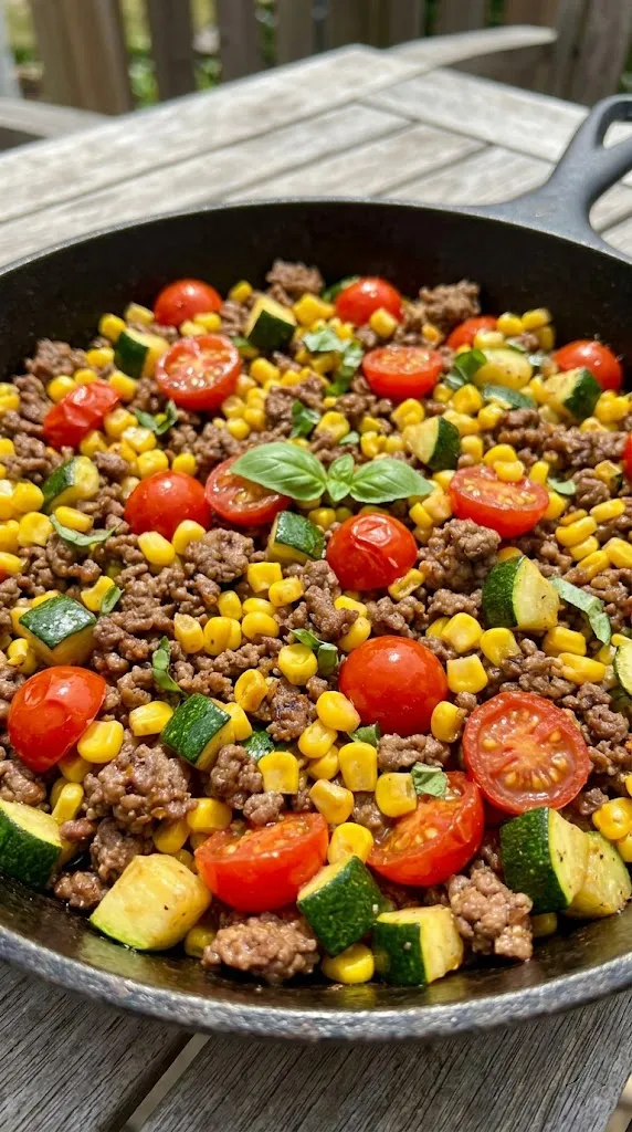 Grilled Beef & Peach Balsamic Crostini