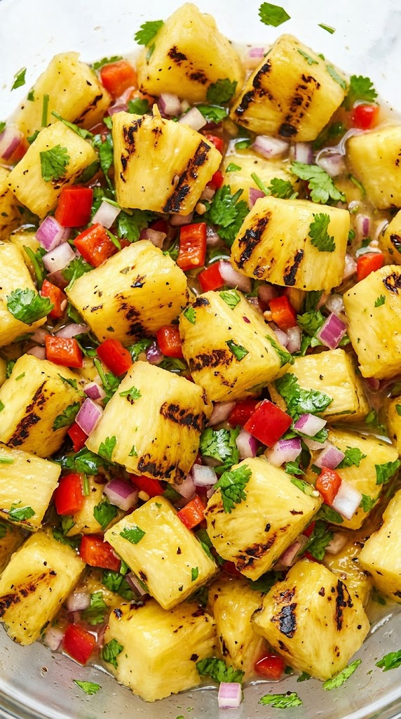 Fiery Grilled Pineapple and Habanero Salsa