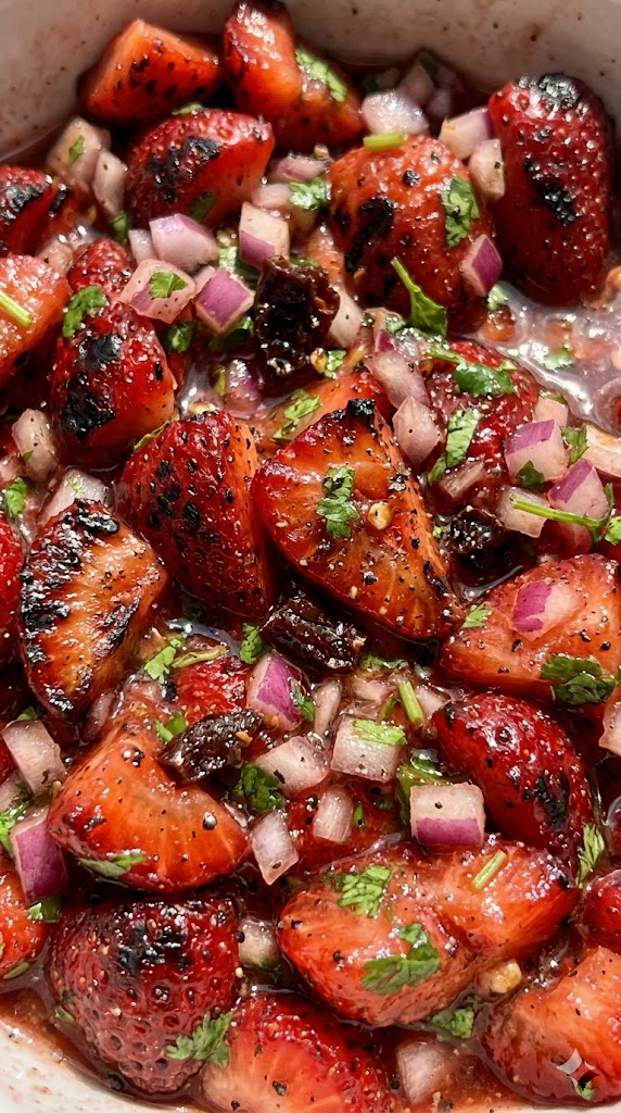 Fire-Roasted Strawberry and Chipotle Salsa