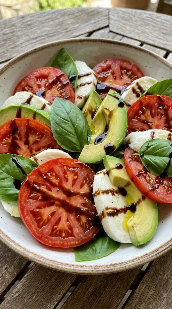 Fresh Caprese Salad with Avocado