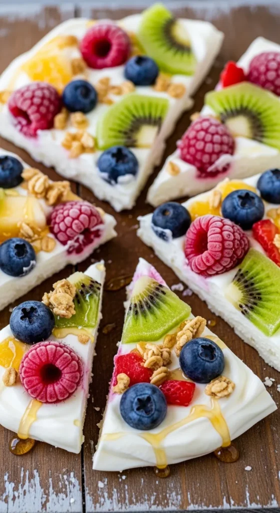 Frozen Yogurt Bark with Fruit