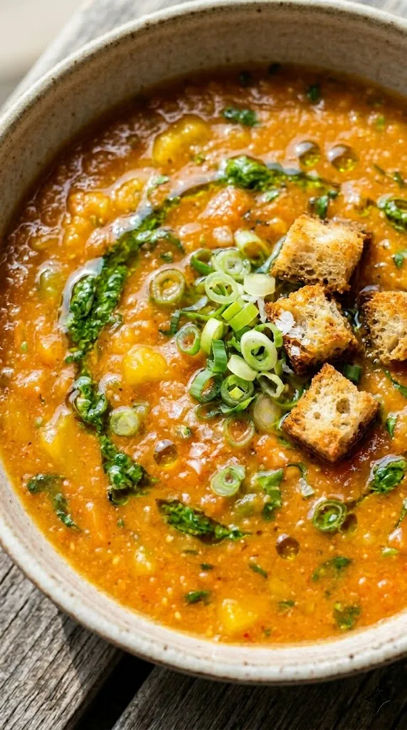 Golden Gazpacho with Turmeric and Ginger
