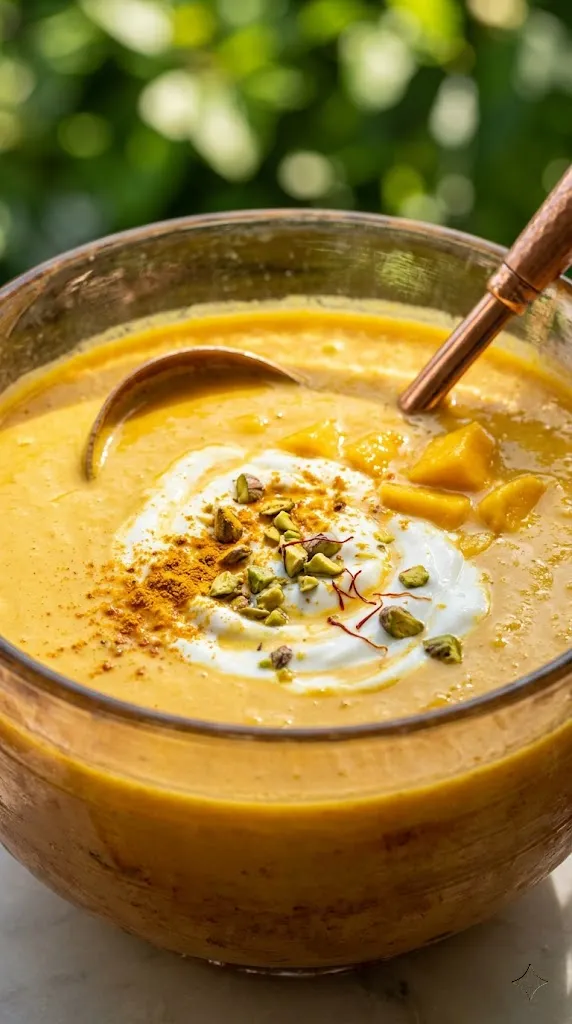 Golden Mango Turmeric Lassi Punch