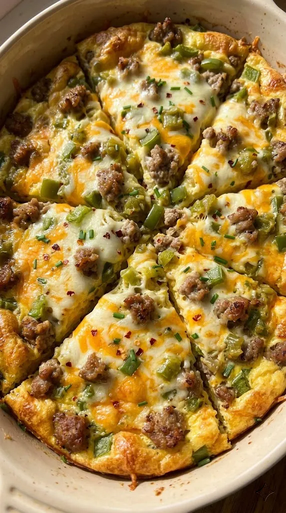 Green Chile Sausage & Egg Breakfast Bake