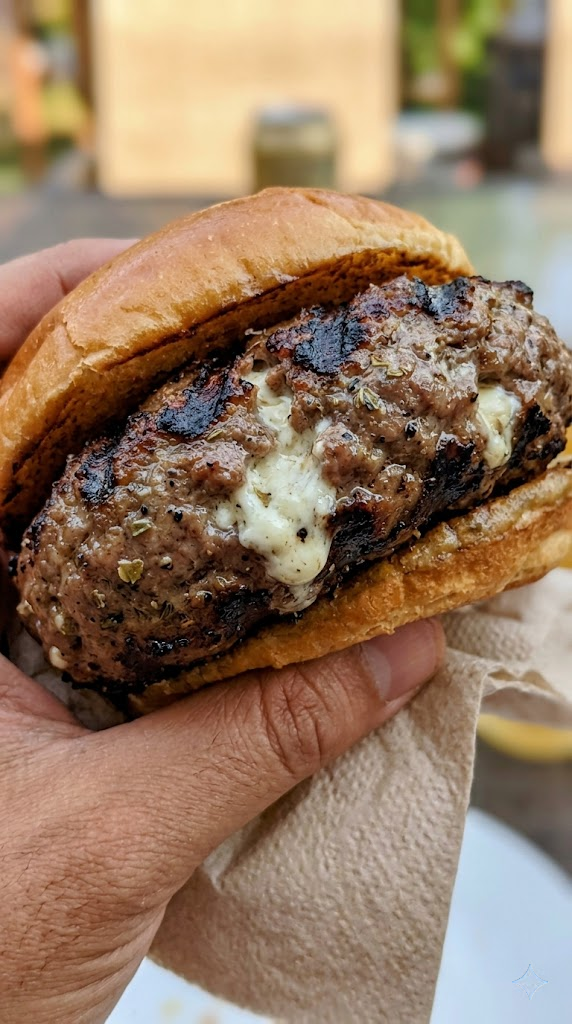 Grilled Greek Beef Burgers