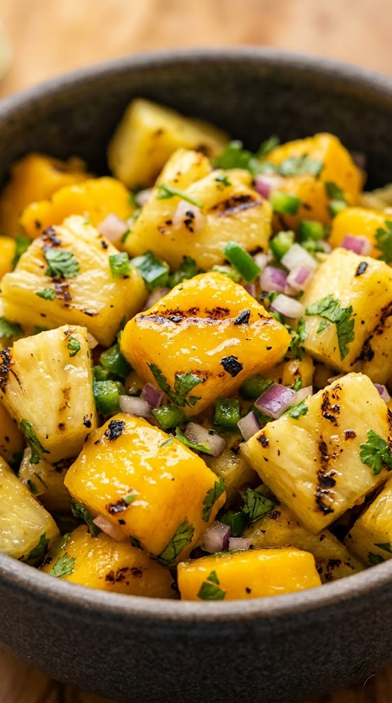 Grilled Mango and Pineapple Salsa (The Smoky Tropical Punch)