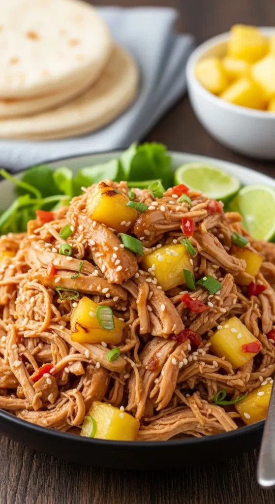 Hawaiian Pulled Pineapple Chicken