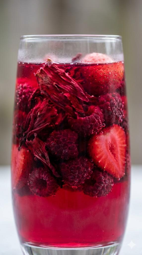 Hibiscus-Berry Iced Tea Punch