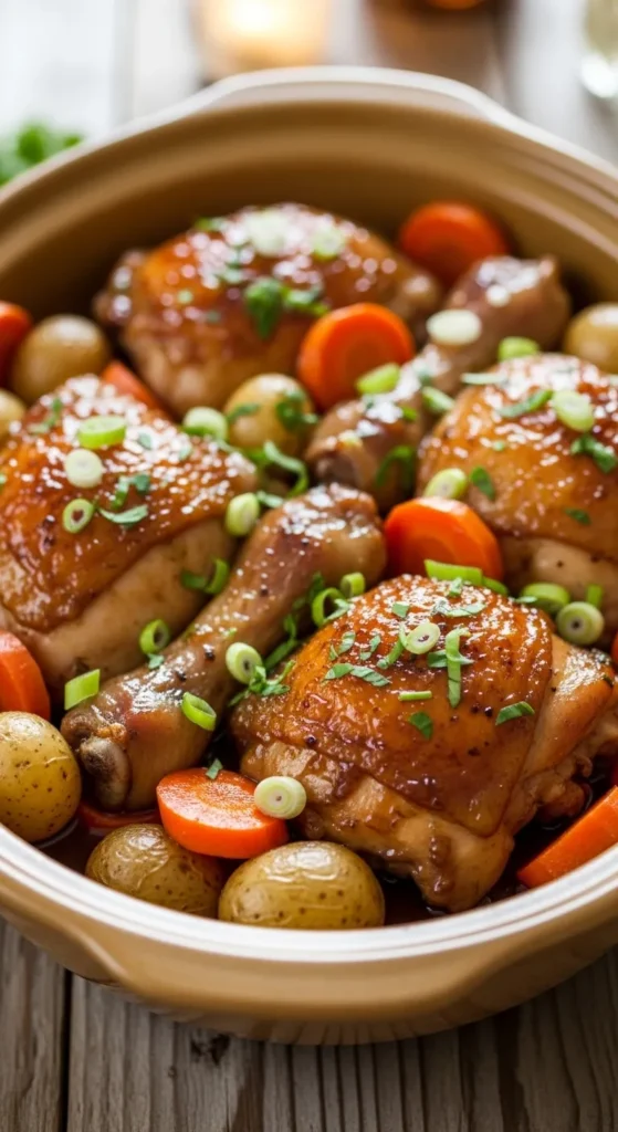 Honey Garlic Crockpot Chicken