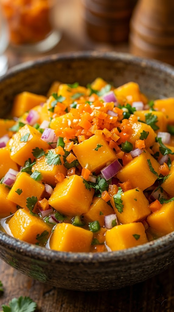 Hot Mango Salsa (The Mango Habanero Kick)