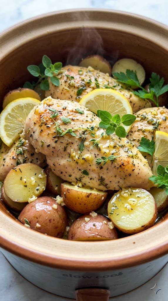 Light Lemon Herb Chicken & Red Potatoes