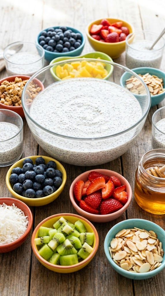 Overnnight Chia Seed Pudding Bar