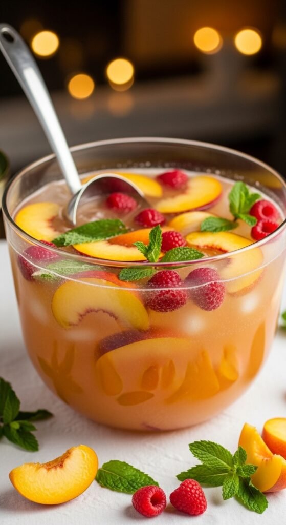 Peach Prosecco Party Punch