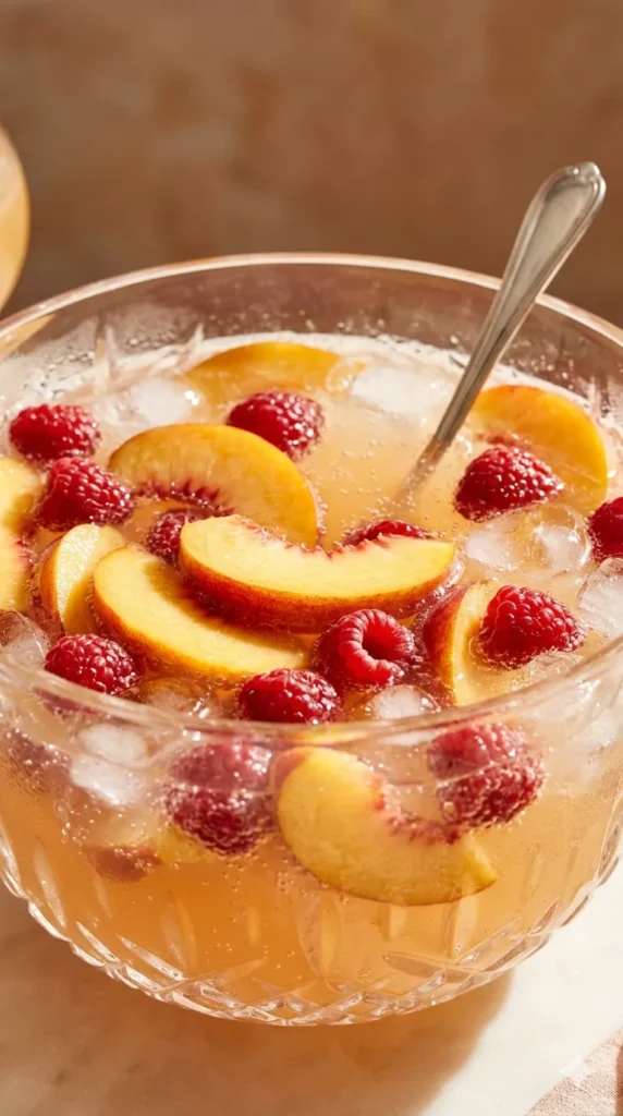 Peach Prosecco Sunset Punch