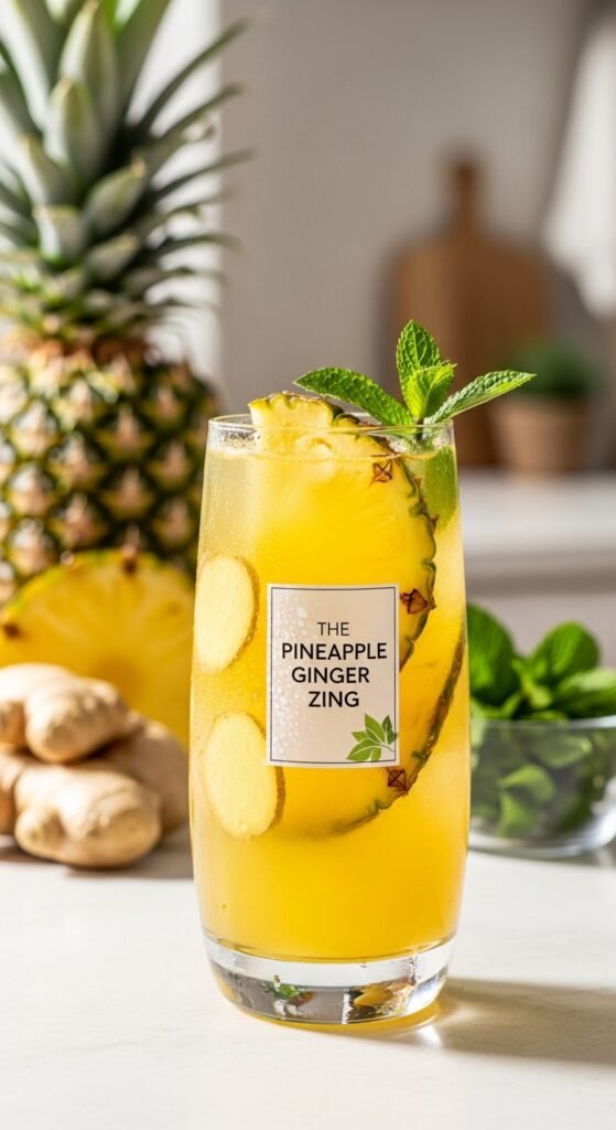 Pineapple Ginger Zing (The Gut-Health Hero)