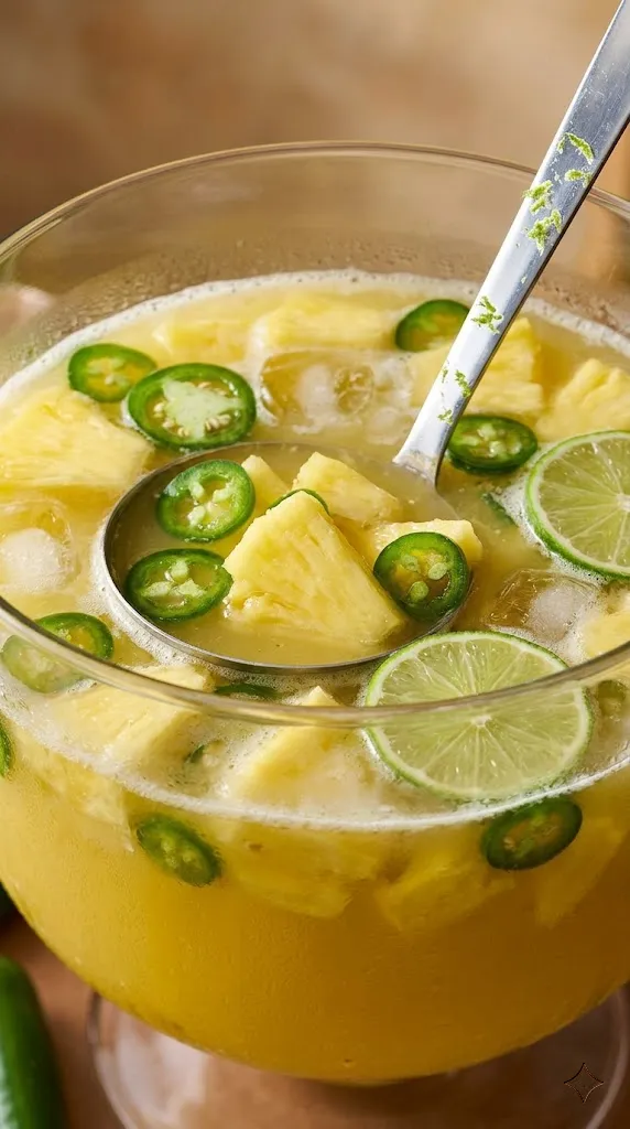 Pineapple Jalapeño Tequila Punch
