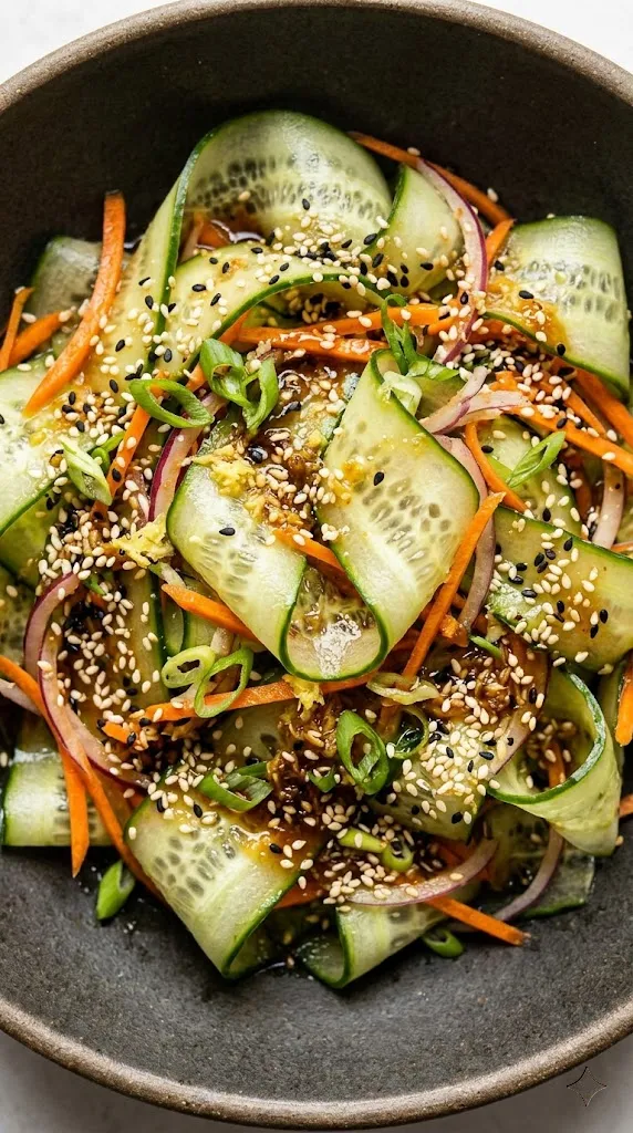 Sesame Ginger Cucumber Salad