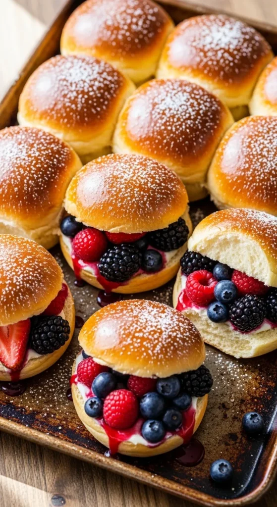 Sheet Pan Berry Brioche Sliders