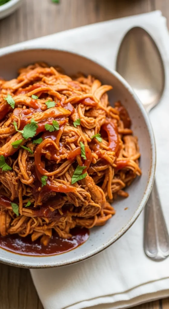Slow Cooker BBQ Pulled Chicken