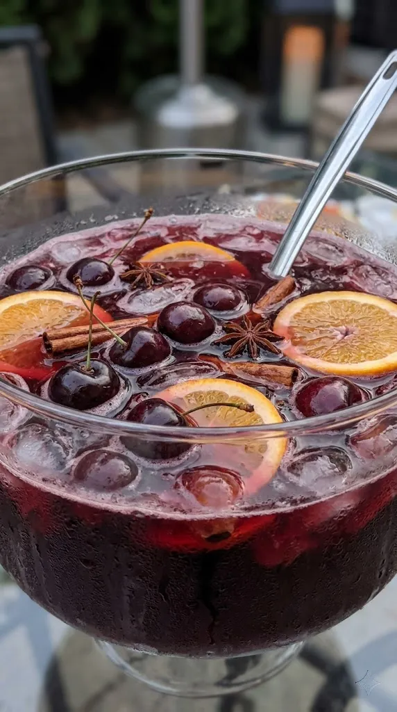 Spiced Pomegranate Cherry Punch
