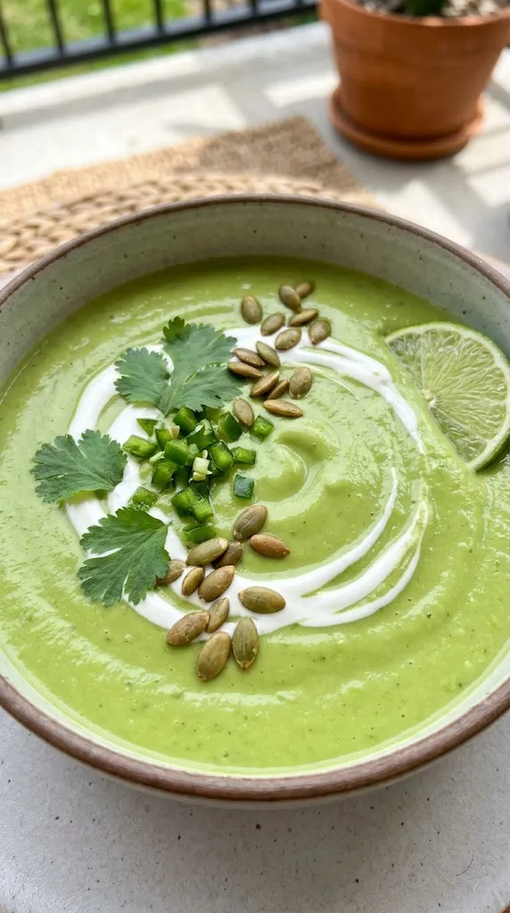 Spicy Avocado and Lime Soup (aka Guac Soup)