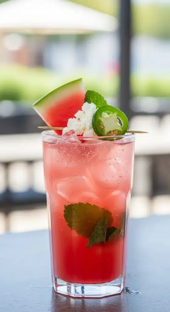 Spicy Watermelon & Feta Refresher