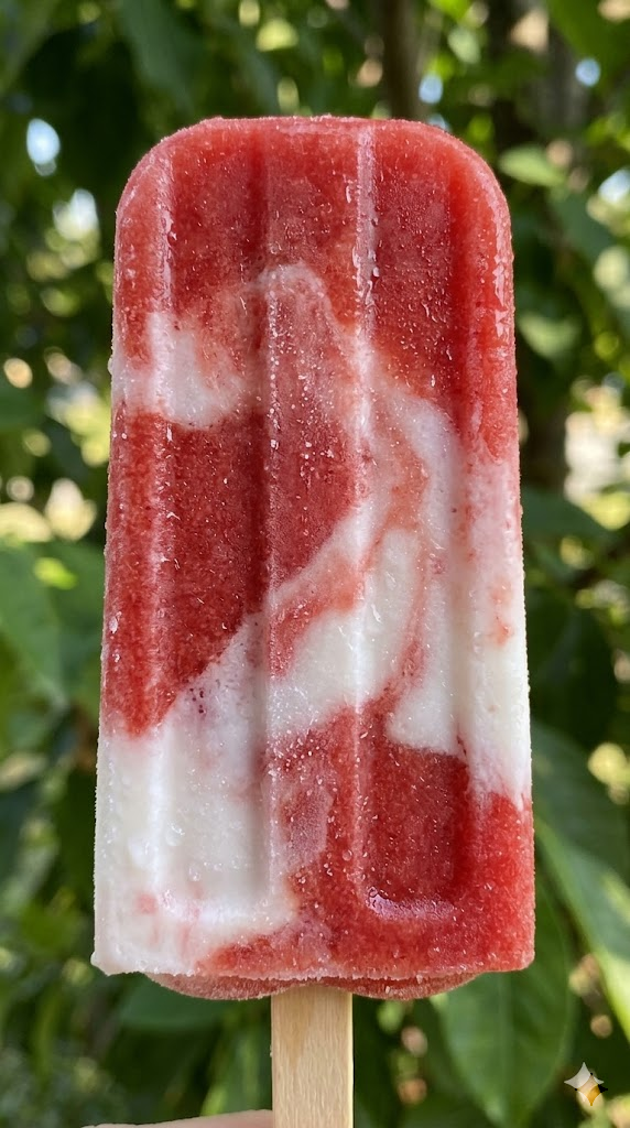 Strawberry-Coconut Lava Flows