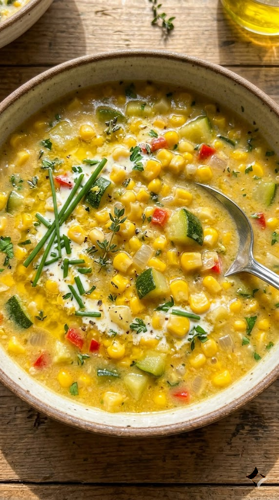 Summer Corn and Zucchini Chowder