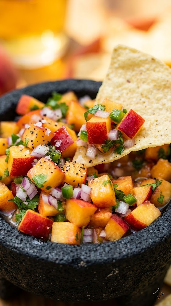 Summer Peach and Jalapeño Salsa