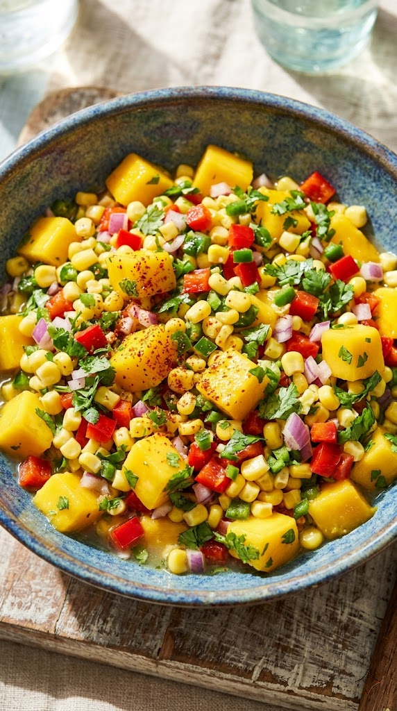 Sweet Mango and Corn Salsa