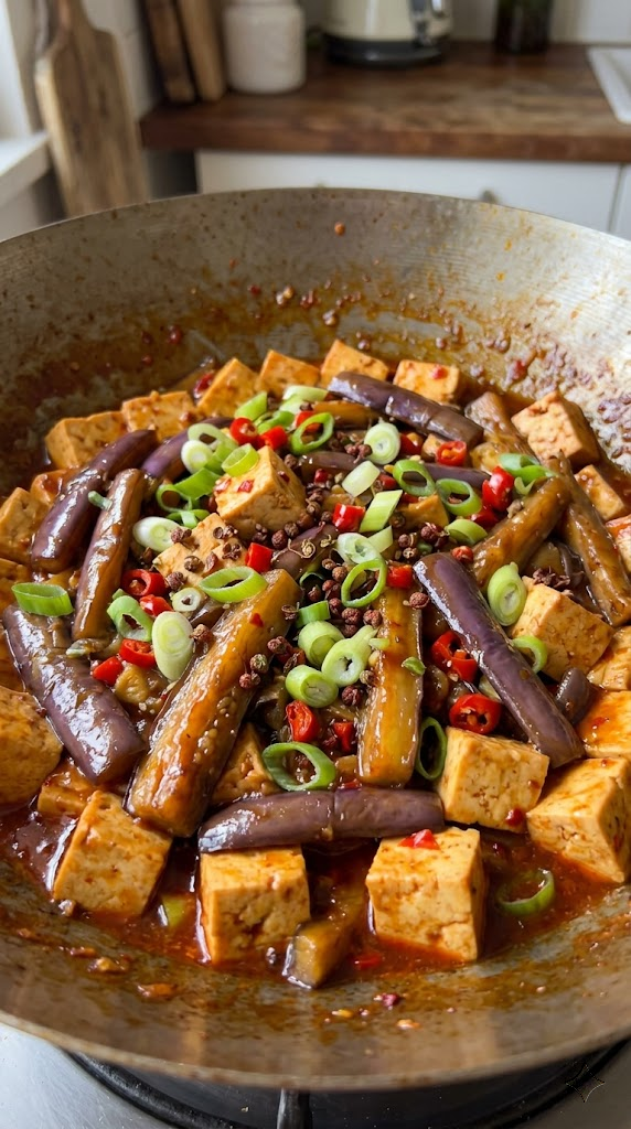 Szechuan Eggplant & Tofu Stir-Fry