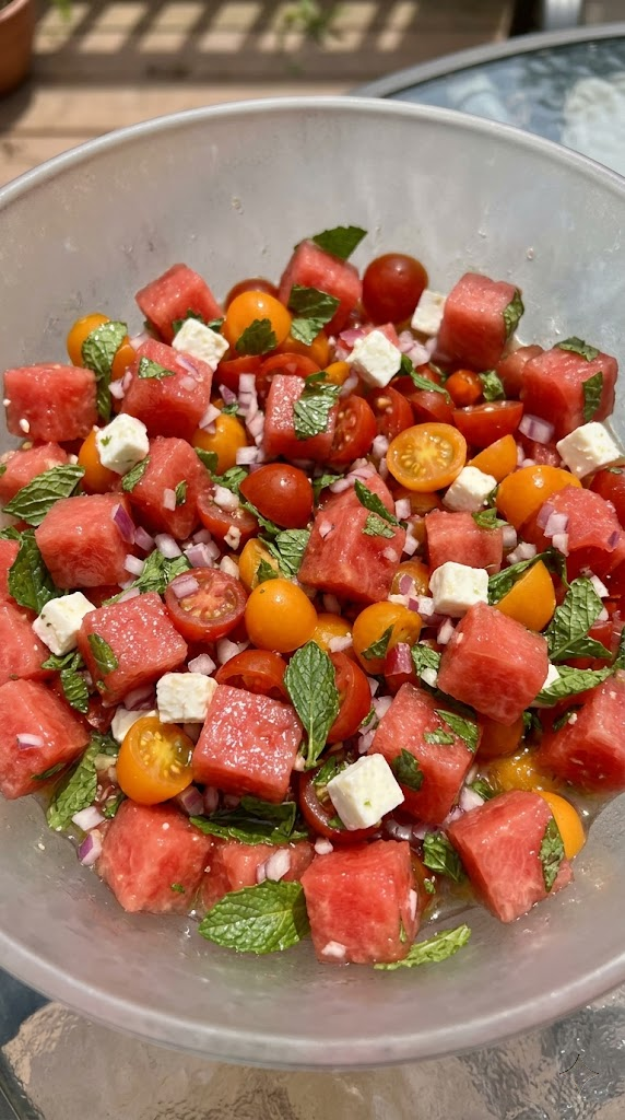 Tangy Watermelon & Mint Salsa