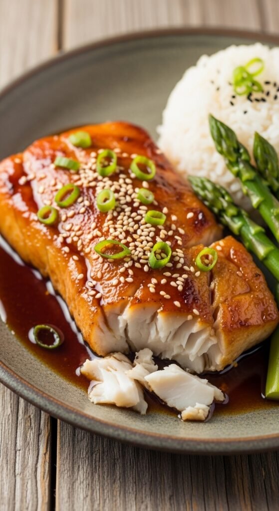 Teriyaki Glazed Cod