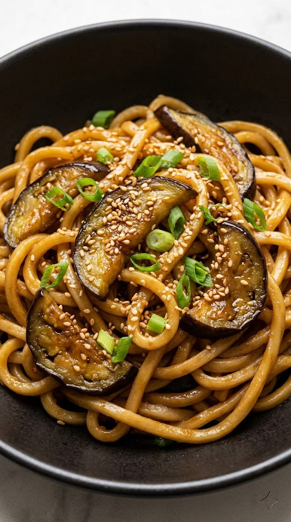 The 15-Minute Creamy Dream Miso-Ginger Eggplant Noodles