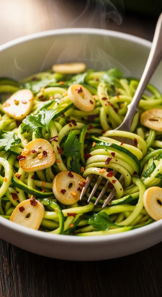 The 15-Minute Zoodle Aglio e Olio